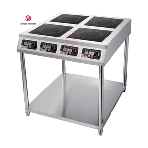 Table de cuisson à induction commerciale haute puissance 3500W*4 ou 5000W*4 avec 4 zones/brûleurs et technologie Half Bridge AM-TCD401 Commercial I - Product Image 4