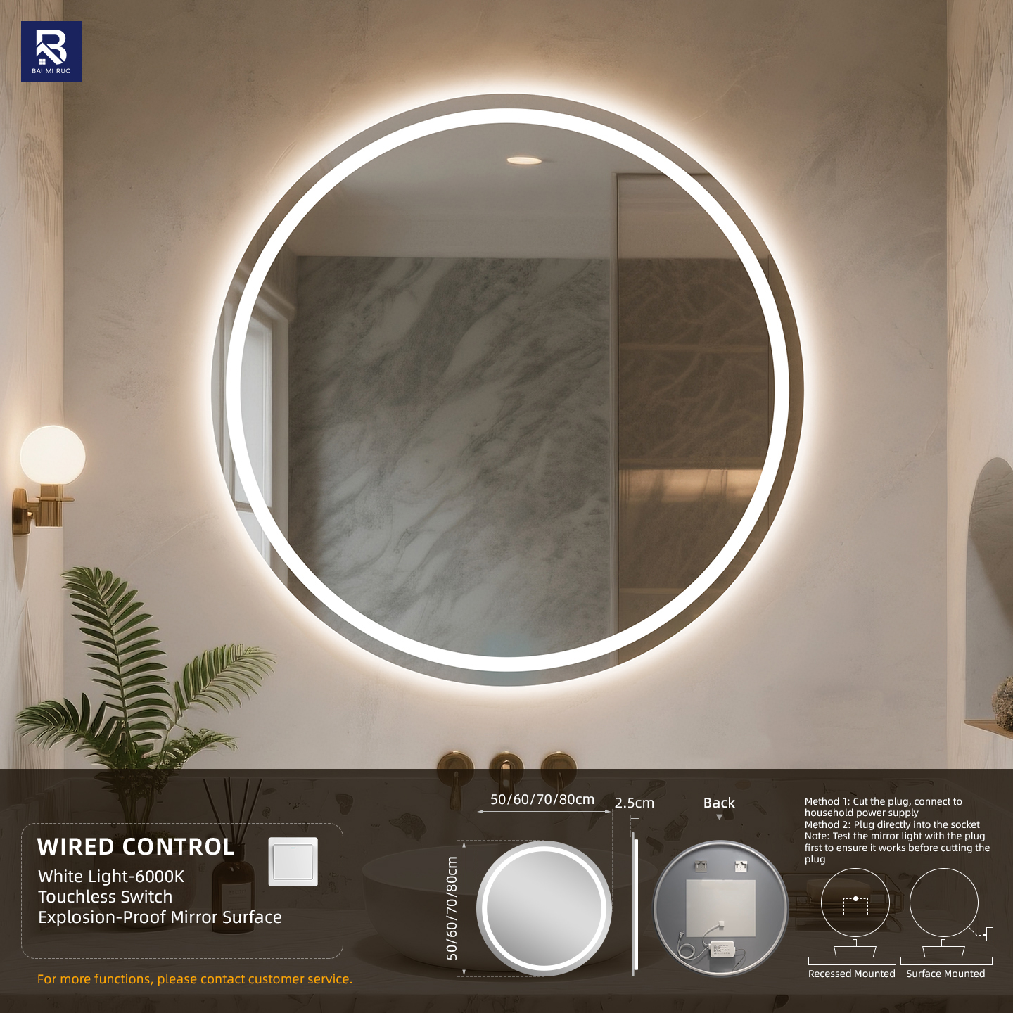 Human Sensor + Single Touch + 3-Color Light