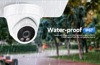 Cámara IP Tipo Domo Inteligente de Doble Luz y 8MP 4K, Compatible con P2P y Exploración de Precisión, Detección de Movimiento Interior, Opciones de Almacenamiento de Datos NVR