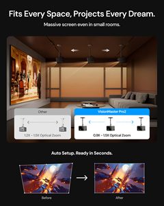 Projecteur laser triple 4K Awol Pro 2, 3000 lumens ISO, Google TV, rapport de contraste 15000:1, zoom optique 0,9-1,5x, home cinéma - Product Image 5