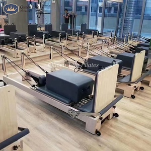เครื่องพิลาทิส Reformer รุ่นใหม่ ดีไซน์ใหม่จาก QueenLife ทำจากไม้เมเปิลสีขาว สำหรับใช้ในสตูดิโอพิลาทิส มีจำหน่ายแล้ว - Product Image 3