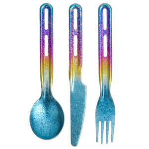 <span class=keywords><strong>Set</strong></span> Personalizzato di Cucchiaio, Forchetta e Coltello in Titanio Puro per Bambini, Stoviglie Ultraleggere da Campeggio, Produttore all'Ingrosso OEM ODM - Product Image 5