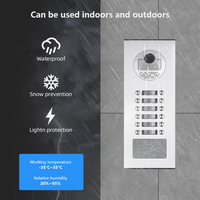 Système d'interphone vidéo 12 unités pour appartement, visiophone avec application TUYA pour un accès facile à l'interphone et à la sonnette