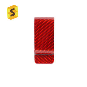 Fermasoldi per portafogli moda in fibra di carbonio promozionale personalizzato ES - Product Image 4