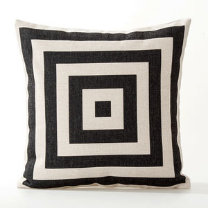 En gros simple style taie d'oreiller en lin imprimé housse de coussin canapé décoration - Product Image 5