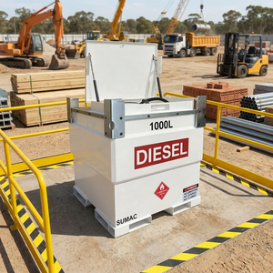 Estación de Combustible Móvil TransCube Sumac de 2000L, Tanque de Almacenamiento de Gasolina y Diésel de Acero al Carbono de Doble Pared con Bomba, 250 Gal, 500 Gal, 4000L, UL142 - Product Image 1