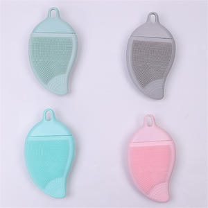 Brosse de massage en silicone pour enfants, brosse douce pour le nettoyage du visage, élimination des points noirs, brosse de bain pour le lavage des poils du nez, noire - Product Image 2