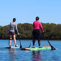 Planche à pagaie gonflable Iboard 11,6' - SUP de surf pour adultes, bleu, construction Drop Stitch, utilisation pour la pêche