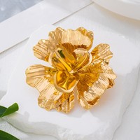 Anting Bunga 3D Multi-layer Trendi Eropa dan Amerika Terbaru untuk Wanita, Anting Bergaya, Kreatif, dan Berani untuk Gaya Jalanan