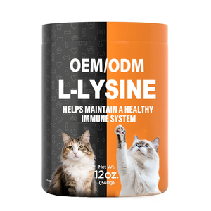 Poudre de L-Lysine et de levure de bière pour chats et chiens - Soutien anti-viral, santé du système immunitaire, formule végétarienne, OEM/ODM disponible - Product Image 1