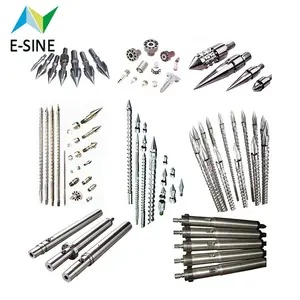 customized tungsten carbide screw barrel for injection molding machine cemented carbide screw head screw tips