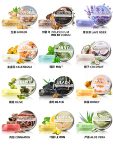 Shampoing Solide Artisanal Menthe aux Extraits Végétaux et Beurre de Karité – Soin Capillaire Réparateur, Rafraîchissant, Contrôle du Sébum, Anti-Démangeaisons – Vente en Gros - Product Image 2