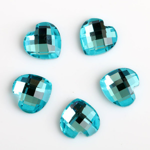 Strass en verre en forme de cœur, dos plat, 6MM 8MM 10MM 12MM, pour Nail Art, accessoires de bijoux DIY YXZ1014 - Product Image 3