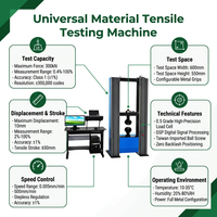 Máquina de Ensayo Universal Electrónica con Control por Microcomputadora de 300kN con Software Windows y Reporte