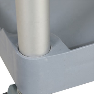 8162 सफाई उत्पाद, उपयोगिता भंडारण गाड़ी, 3-स्तरीय रोलिंग यूटिलिटी कार्ट और होटल ट्रॉली के लिए सफाई उत्पाद - Product Image 4