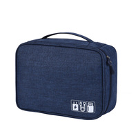 Organisateur de câbles de voyage grande capacité, sac électronique portable pour batterie externe et chargeur