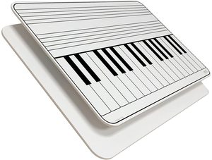 Tableau blanc de <span class=keywords><strong>partitions</strong></span> de <span class=keywords><strong>piano</strong></span> portable-Tableau magnétique double face pour musiciens, enseignants et étudiants - Product Image 2