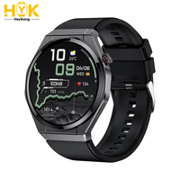Montre connectée HYK ES100 - Écran AMOLED, autonomie de 5 à 10 jours, moniteur de fréquence cardiaque, navigation GPS, suivi de la forme physique, réveil, IA
