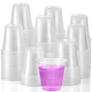ถ้วยพลาสติก PP แบบใช้แล้วทิ้งแบบใช้แล้วทิ้งแก้วน้ำพลาสติกสำหรับปาร์ตี้ทดสอบแบบใสขนาด3ออนซ์ - Product Image 1