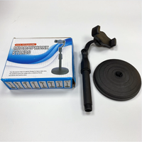 Support de téléphone de bureau réglable en hauteur de 38 cm, support de tablette relevable pour iPad, iPhone, Samsung, support universel pour téléphone portable pour diffusion en direct