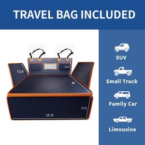 Sert alt köpek araba geri klozet kapağı PU deri su geçirmez çizilmez kargo Liner kaymaz evcil klozet kapağı arka koltuk gövde - Product Image 6