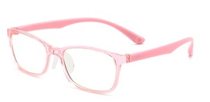 Tr90-Gafas de estilo colorido para niños, de color azul ultralivianas lentes ópticas, montura transparente para lectura - Product Image 5
