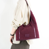Sac à bandoulière pour femme en cuir de vachette givré tendance, sac rétro en cuir véritable, sac fourre-tout décontracté pour les trajets quotidiens
