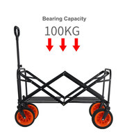 Chariot de camping pliable tout-terrain : chariot électrique intelligent 150L avec double mode, freinage automatique et contrôle de vitesse progressif