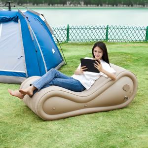 Canapé gonflable électrique pour couples, outil de plaisir intime, forte capacité de charge, économie d'effort, coussin d'air floqué, mobilier de bondage sexuel - Product Image 6