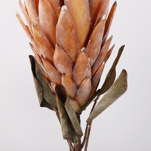 <b>Artificial</b> Protea Flower Single <b>Stem</b> Large King Protea High Simulation Plastic Silk Flower Fall Wedding Home Decor - Product Image 1