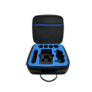 Custom Leather DJI Case Drone Bag Waterproof Zipper Travel Carry Storage Tool Case With Hard Shell Molded EVA Outdoor Drone Case