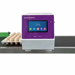 Factory Durable Egg Inkjet Printer 6 Head Egg Production Date Printer