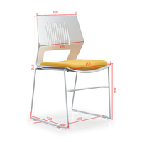 Vente en gros d'usine mobilier de bureau de direction ergonomique de luxe moderne de haute qualité chaises de bureau en PP massage empilable étanche