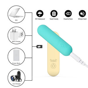 Nouveau Mini Portable Rocket Silicone Petit <span class=keywords><strong>Vibro</strong></span> pour 10 Modes Silencieux Forte Rechargeable IPX7 Vibrateur Étanche 2 Heures Playtime - Product Image 2