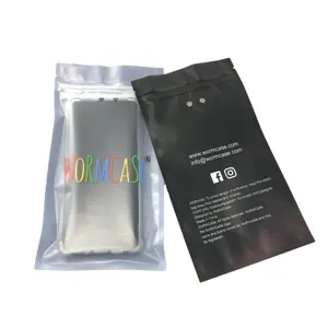 Free Samples Ziplock USB Case Packing Mobile Accessories Zipper Plastic Packaging Bags for Phone Case