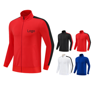 Custom OEM Clothing Manufacturer Men Autumn Solid Windproof Zipper Jacket <b>Pant</b> Suit Long Sleeve Drawstring Tops Active <b>Pants</b> - Product Image 2