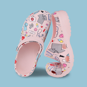 Scarpe Mediche con Stampa Infermiera, Ciabatte da Lavoro, Sandali <span class=keywords><strong>per</strong></span> Sala Operatoria, Scarpe da Infermieri in EVA <span class=keywords><strong>per</strong></span> Uomo e Donna, <span class=keywords><strong>per</strong></span> <span class=keywords><strong>Ospedale</strong></span> e Laboratorio - Product Image 3