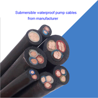 Câble de pompe à eau submersible JHS caoutchouc multi-cœurs 1-5 noyaux 2 AWG câbles d'alimentation de fil de pompe de puits profond
