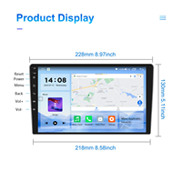 TS10 6 + 128G Car MP3 Android Monitor 9 pulgadas Android Car Stereo con GPS Video Music Carplay Radio
