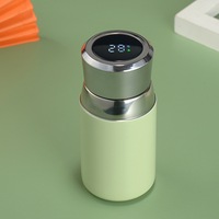 Bouteille d'eau intelligente avec logo personnalisé, mini-gobelet de poche haut de gamme, affichage intelligent de la température, double paroi en acier inoxydable sous vide