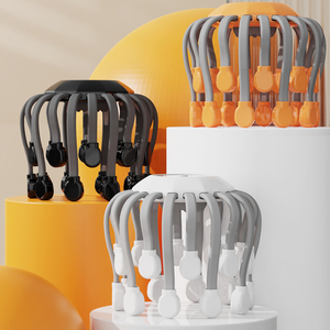 Vibración de cabeza eléctrica Cuerpo completo Relax Masaje del cuero cabelludo Promueve la circulación sanguínea Alivia la fatiga Masajeador de cabeza de pulpo - Product Image 6