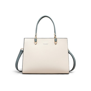 Bolso de Mano de Diseño Clásico, Tendencia de Moda, Color Beige, Simple, Casual, de Cuero Genuino, al por Mayor, para Mujer - Product Image 4