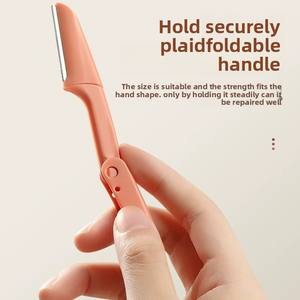 ที่กันคิ้วขนาดเล็กแบบพกพาสำหรับผู้หญิงใบมีดเดี่ยวพร้อมปลายแหลมสำหรับการดูแลความงามสำหรับนักเรียนมือใหม่ - Product Image 3