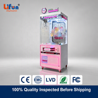 LIFUN 31'' Machine à griffes pour poupées chat de voyage, avec éclairage néon, à monnayeur, attrape-cadeaux et distributeur de prix d'arcade pour centre commercial et salle de jeux