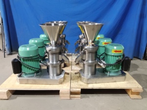 Petit <span class=keywords><strong>moulin</strong></span> colloïdal automatique en acier inoxydable pour fèves de cacao Broyeur à plume de cacao Fraiseuse à fèves de cacao - Product Image 4