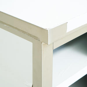 Table de Travail Commerciale en Acier Inoxydable avec Porte Coulissante, Armoire de Rangement à Trois Niveaux sur Mesure pour Restaurant, Cuisine, Traiteur - Product Image 6