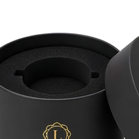 Boîte cadeau cylindrique en papier personnalisée, emballage rond avec logo personnalisé pour fleurs, parfums, Saint-Valentin