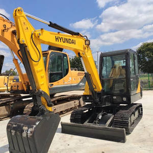 Excavatrice sur pneus Hyundai 60w-7 HW60ECO d'occasion, 6 tonnes, en bon état, automatique, matériel de construction Hyundai60w-7 d'occasion - Product Image 3