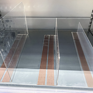 Adjustable Automatic Spring Loaded Rack Cabinet Display <b>Warehousing</b> Supermarket Supplies Divider Tray Lane - Product Image 6