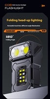 Lampe torche personnalisée avec logo, portable, rechargeable par USB, mini lampe torche de poche, porte-clés